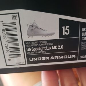 Under Armour White Athletic Shoes Spotlight Lux MC 2.0